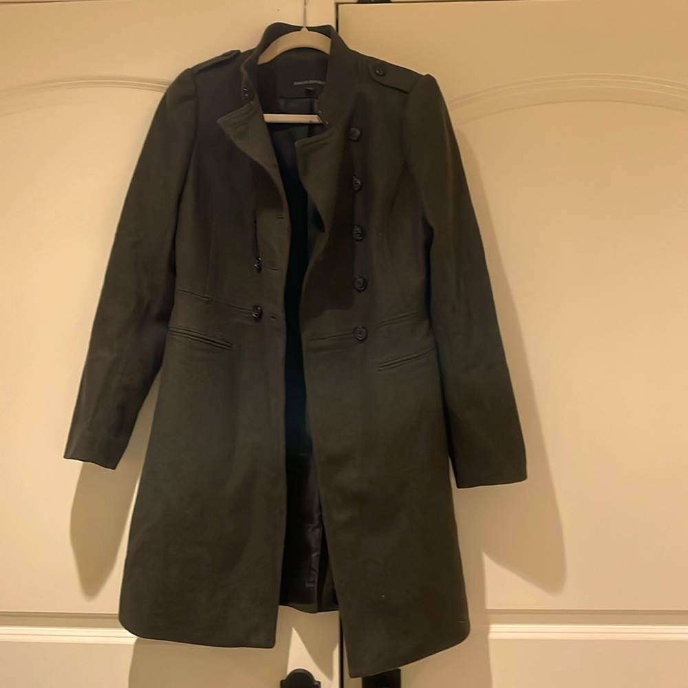 Banana Republic Melton Wool military style coat